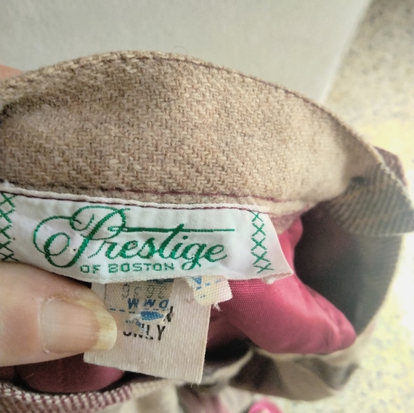 Prestige of Boston full women's plaid skirt wool blend size 16 union tag - Picture 6 of 10